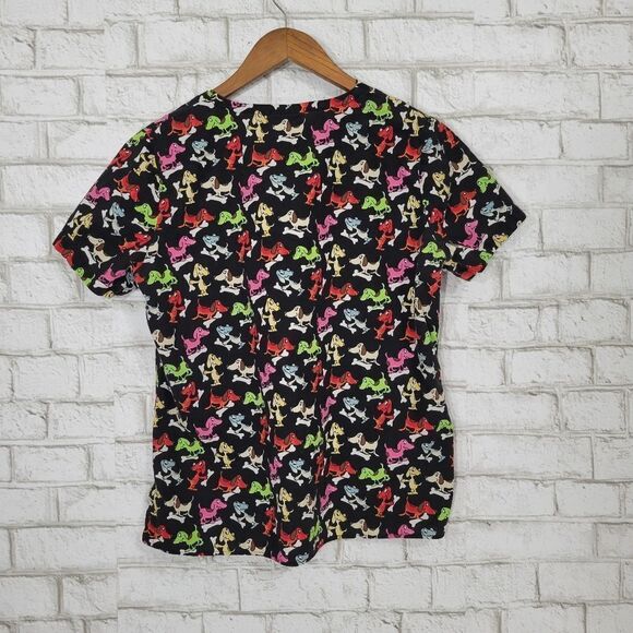 V Life dog print scrub top - Picture 6 of 10